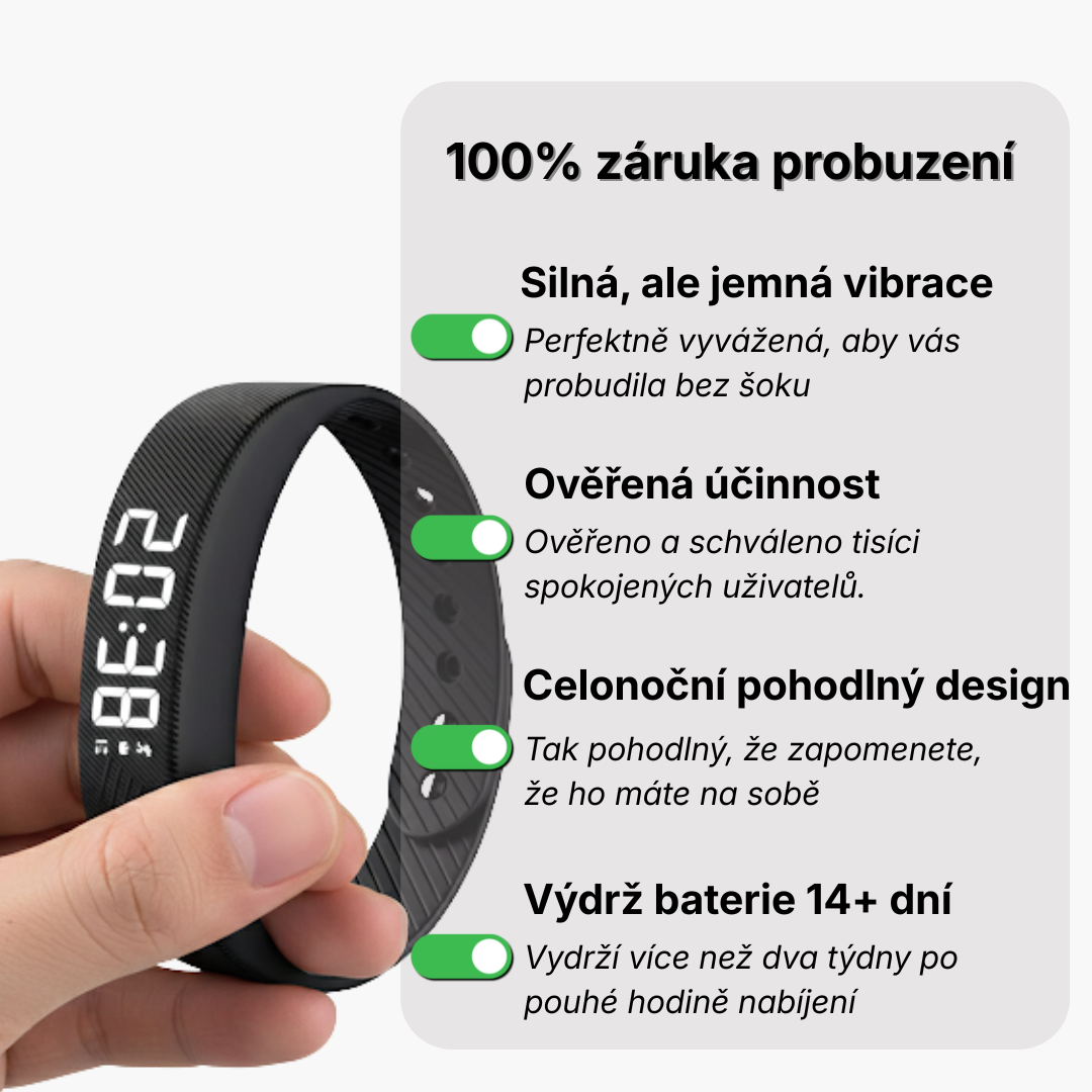 WakeVibe - budík náramek